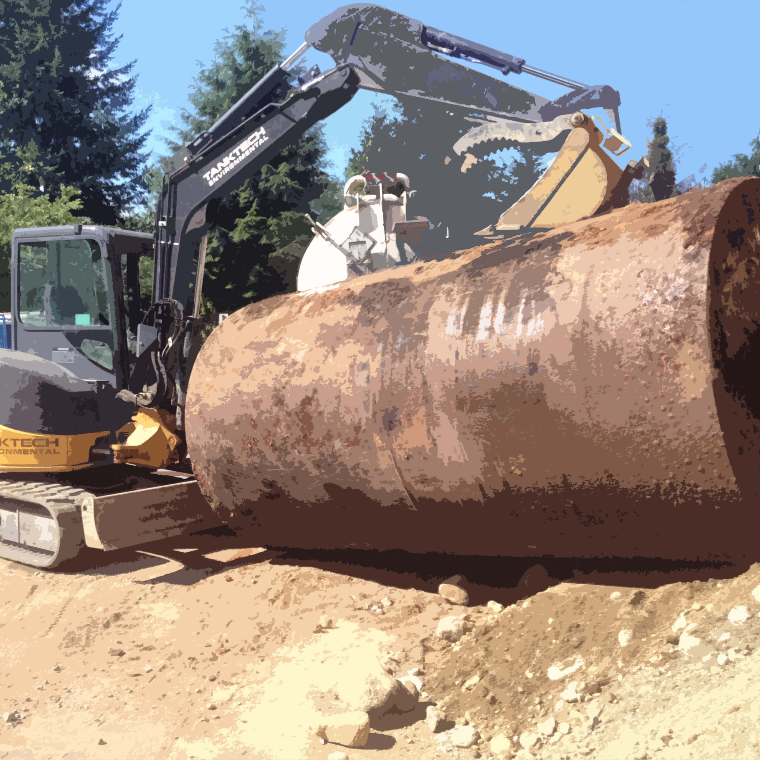 Removing An Oil Tank